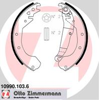 Колодки тормозные барабанные 109901036 от компании ZIMMERMANN