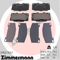 К-кт колодки пер sub impreza 1.6i ts/2.0i/t gx/wrx