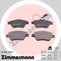 Тормозные дисковые колодки 237051801 от компании ZIMMERMANN