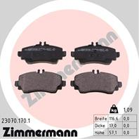 К-КТ КОЛОДКИ ПЕР MER W168 A-CLASS 1.4/1.6CDI 97-