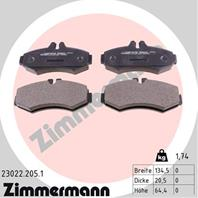 Тормозные дисковые колодки 230222051 от компании ZIMMERMANN