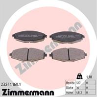 Тормозные дисковые колодки 232411601 от производителя ZIMMERMANN