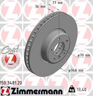 Диск торм bmw e60/e61/e63/e64 3.5d/5.0i 04- пер ве