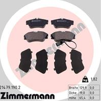 Тормозные дисковые колодки 214791902 от производителя ZIMMERMANN