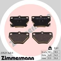 Тормозные дисковые колодки 235211401 от компании ZIMMERMANN