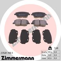 Тормозные дисковые колодки 235811901 от производителя ZIMMERMANN