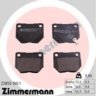 Тормозные дисковые колодки 238501601 от производителя ZIMMERMANN