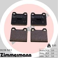 Тормозные дисковые колодки 202281501 от компании ZIMMERMANN