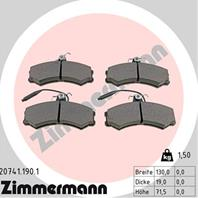 Тормозные дисковые колодки 207411901 от производителя ZIMMERMANN