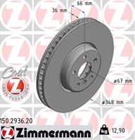 Диск тормозной BMW (non compound disk) LEFT Coat Z