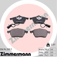 Тормозные дисковые колодки 206762001 от производителя ZIMMERMANN