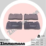 Тормозные дисковые колодки 256431701 от компании ZIMMERMANN