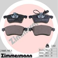 К-кт колодки пер vw t4 90- с дат 15 280mm