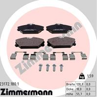 Тормозные дисковые колодки 231721801 от производителя ZIMMERMANN