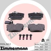 Тормозные дисковые колодки 232241652 от фирмы ZIMMERMANN