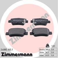 Тормозные дисковые колодки 248851651 от фирмы ZIMMERMANN