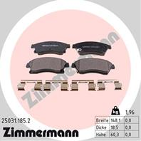 Тормозные дисковые колодки 250311852 от производителя ZIMMERMANN