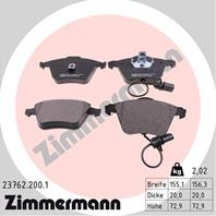 Тормозные дисковые колодки 237622001 от производителя ZIMMERMANN