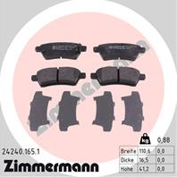 Тормозные дисковые колодки 242401651 от фирмы ZIMMERMANN