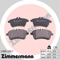 К-кт колодки пер mer w169/w245 2.0/2.0cdi 04-