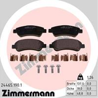 Тормозные дисковые колодки 244651901 от производителя ZIMMERMANN