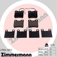 Тормозные дисковые колодки 219041691 от фирмы ZIMMERMANN