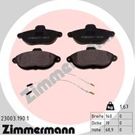 Тормозные дисковые колодки 230031901 от компании ZIMMERMANN