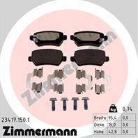 К-кт колодки зад opl astra g/h/meriva/zafira 98-
