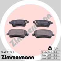Колодки тормозные дисковые nissan micra iv (k13)