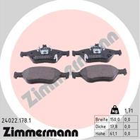 Тормозные дисковые колодки 240221781 от компании ZIMMERMANN
