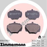 Тормозные дисковые колодки 203411751 от производителя ZIMMERMANN