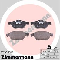 Тормозные дисковые колодки 232451801 от производителя ZIMMERMANN
