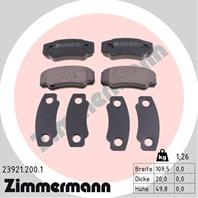 Тормозные дисковые колодки 239212001 от производителя ZIMMERMANN