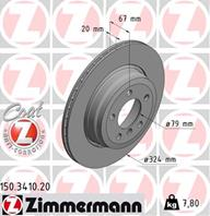 ДИСК ТОРМ BMW E65 66 ЗАД. ВЕНТ. 730D_730I_735I 320*20 R 02&gt