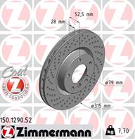 Диск торм bmw m3 3.0 (e36) лев. 09. 93-09. 95 f 315*28