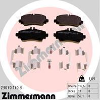 Колодки тормозные дисковые MB