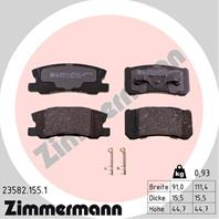 Тормозные дисковые колодки 235821551 от компании ZIMMERMANN