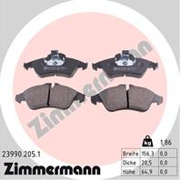 Тормозные дисковые колодки 239902051 от производителя ZIMMERMANN