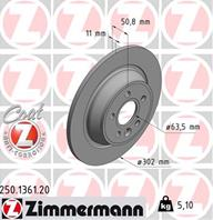[250.1361.20] zimmermann тормозной диск