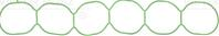 71-38551-00 прокладка коллектора впускного! (x2) citroen c5/c8  peugeot 607/807 2.9 v6 24v 99&gt