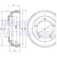 Тормозной барабан Transit 100,Transit 120,Transit 150,Transit 190,Transit 230,Transit 80,Transit Tou