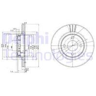 Bg2784_диск тормозной передний! audi 80 1.6-1.9tdi &lt01
