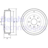 Тормозной барабан tyl FIAT GRANDE PUNTO OPEL CORSA D 1.0/1.2/1.2LPG 10.05-