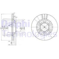 Диск тормозной Fr Mits L200/300