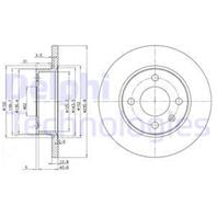 BG2910_диск тормозной передний! Skoda Felicia  VW Caddy 1.6/1.9 D 94&gt