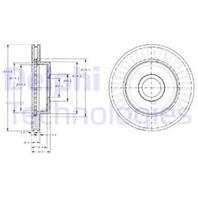 BG3659_диск тормозной передний! Jeep Grand Cherokee 2.7/4.0/4.7/3.1TD 99&gt