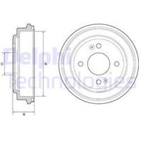 Beben hamulcowy tyl hyundai getz 1.1-1.6 09.02-12.10