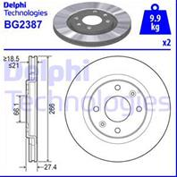 [bg2387] delphi диск тормозной передний
