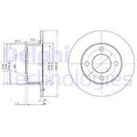 BG2747_диск тормозной задний! Audi 100 2.0-2.5TDi 83-90 BG2747_диск тормозной задний! Audi 100 2.0-2.5TDi 83-90