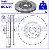 Диск торм пер LAGUNA-III SCENIC-III